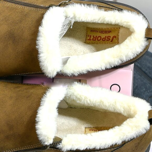 Brown-Jsport ‎ Womens Faux Sherling Shoe - Picture 9 of 9